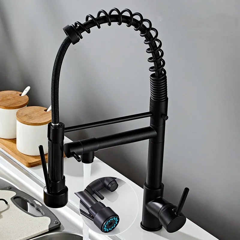 Grifo Monomando Fregadero Llave Mezcladora Para Cocina Negro image number null