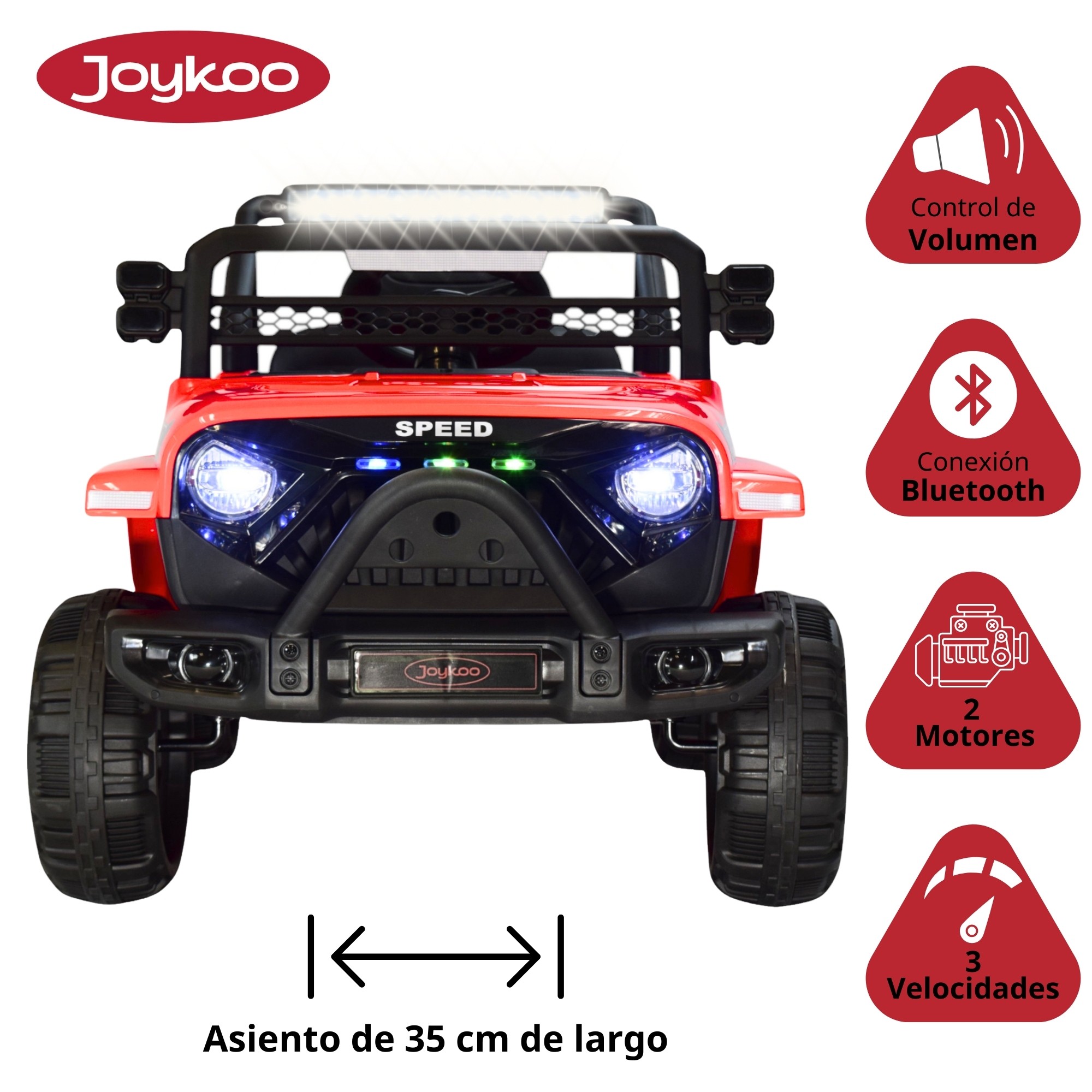 Camioneta Montable Electrica para Ni&ntilde;os Control Remoto 12v - ROJO image number null