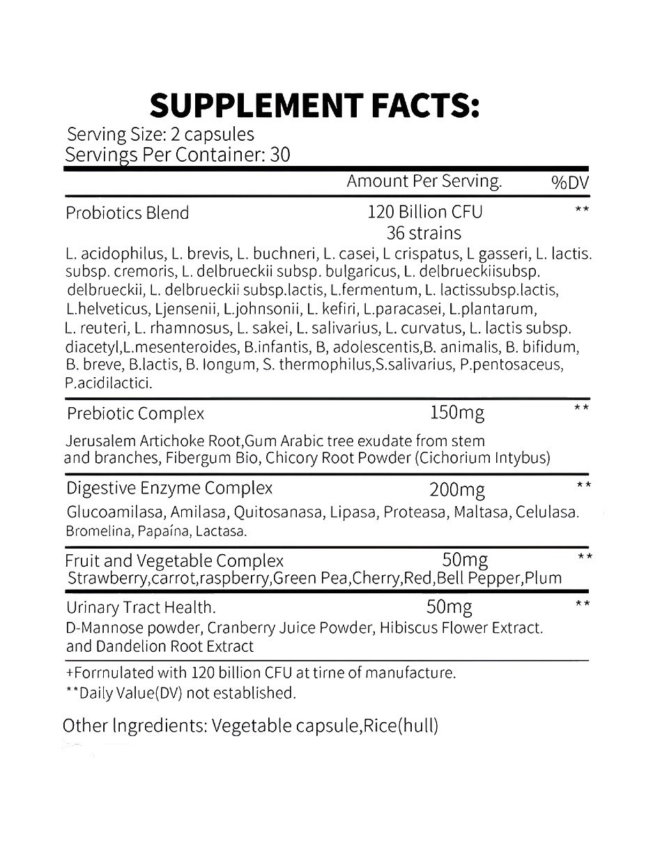 Women&acute;s Probiotics Mujer Urinario Intestinal Vaginal 90 C&aacute;psulas image number null