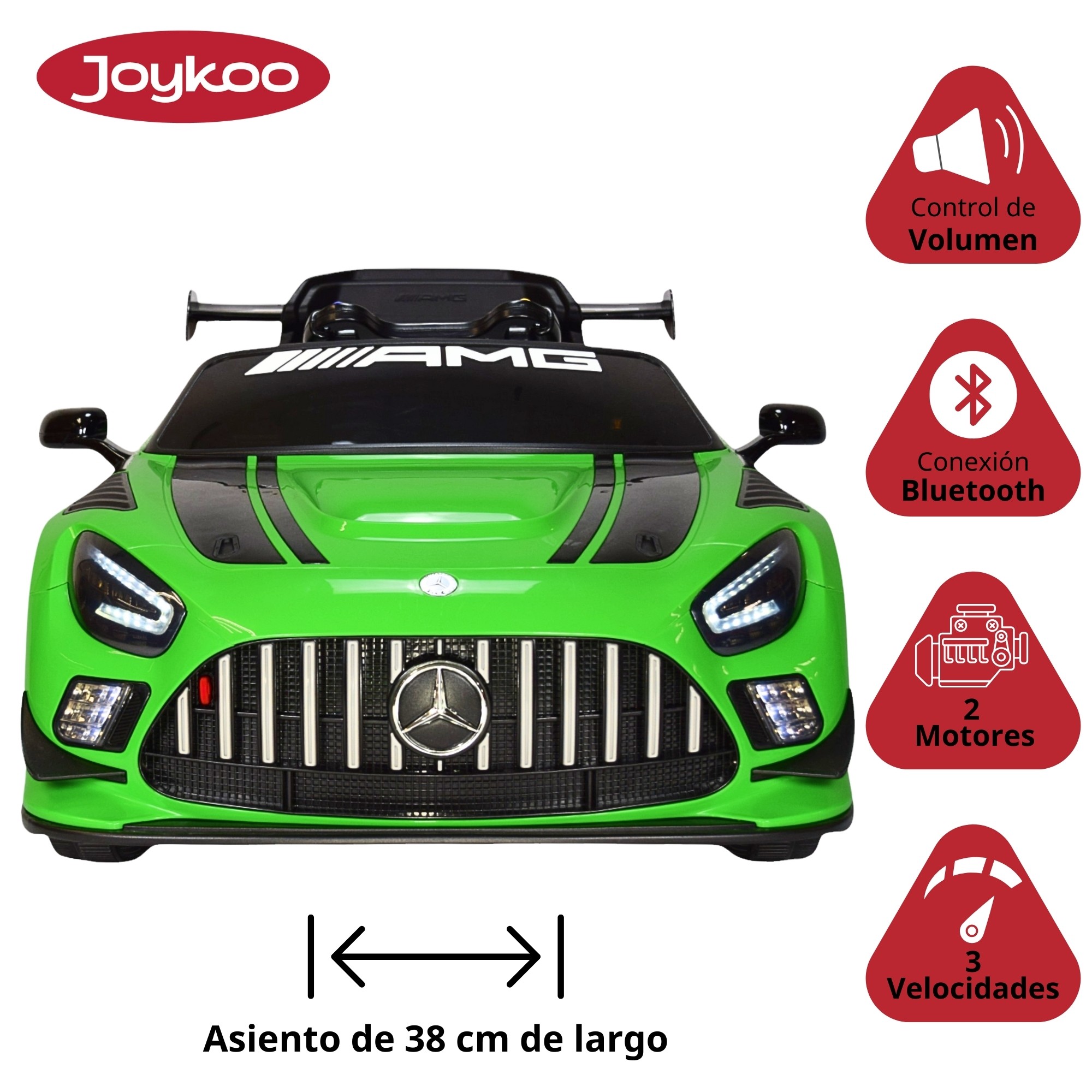 Montable Mercedes-Benz Electrico para Ni&ntilde;os Control Remoto 12v - Verde image number null