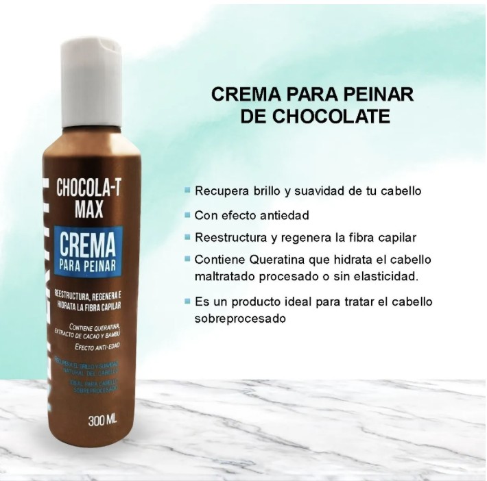 Crema Para Peinar Nefertiti Hidrataci&oacute;n Chocola-t Max 300 Ml image number null