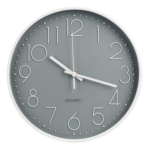 Reloj De Pared 30 cm Moderno Cuarzo Silencioso Dormitorio Y Sal&oacute;n. image number null