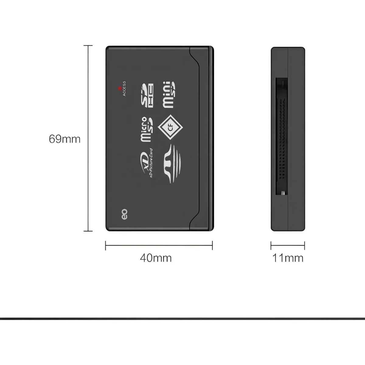 Multilector Memorias Micro Sd Pro Duo M2 Mmc T-flash A Usb image number null