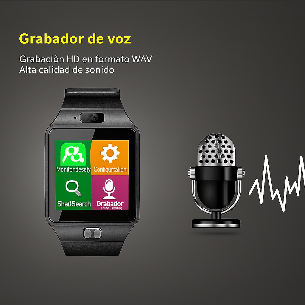 Smartwatch DZ09 Bluetooth con C&aacute;mara y Llamadas Pantalla Touch Compatible Android Negro COMERLIV image number null