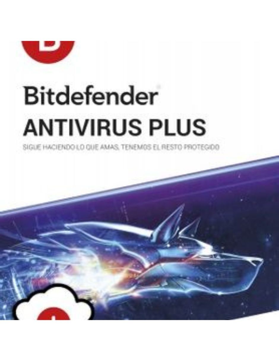 Bitdefender Antivirus Plus - 3 dispositivos | 1 a&ntilde;o de Suscripci&oacute;n image number null