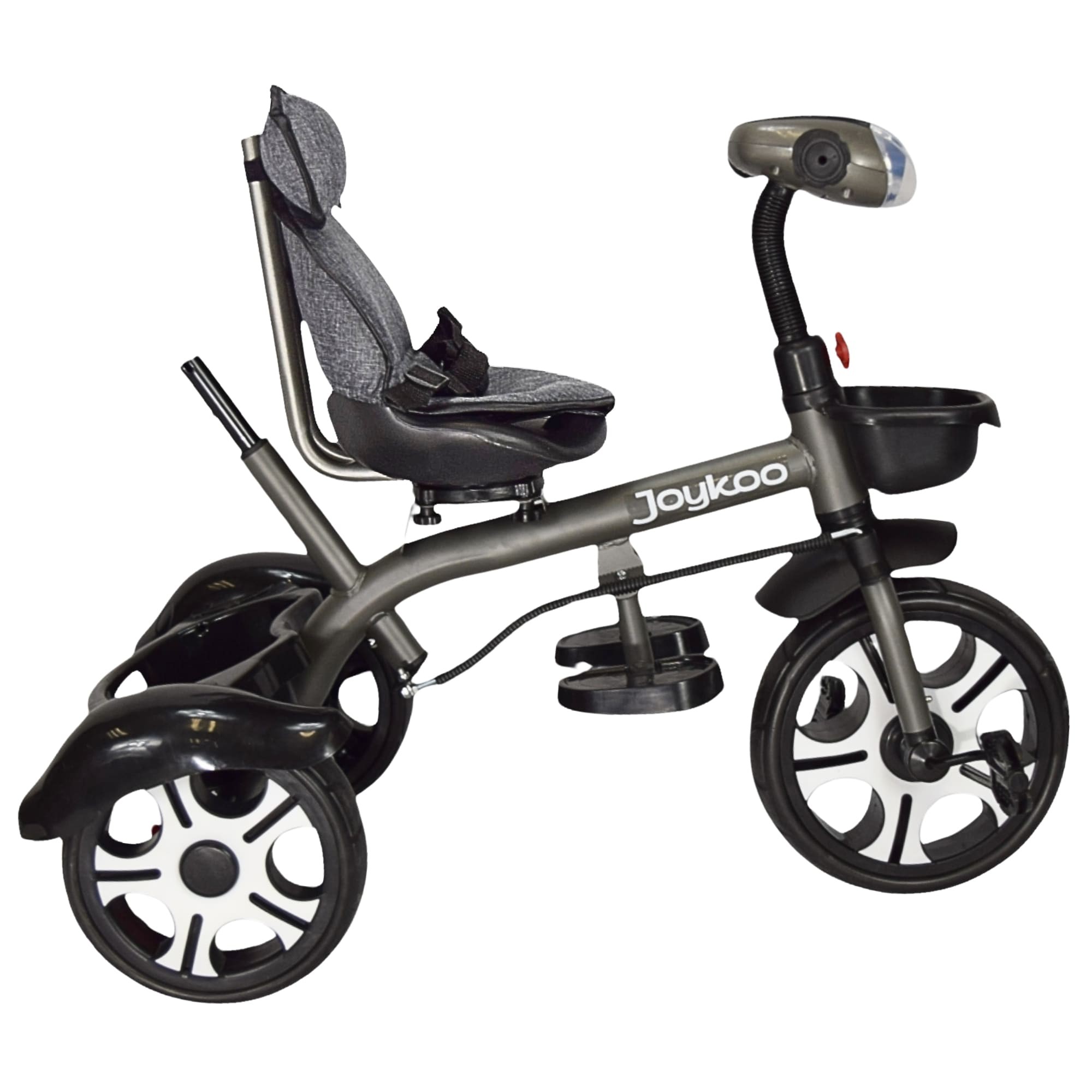 Triciclo para Ni&ntilde;os Evolutivo Asiento Giratorio 360 Luz Sonido - GRIS image number null