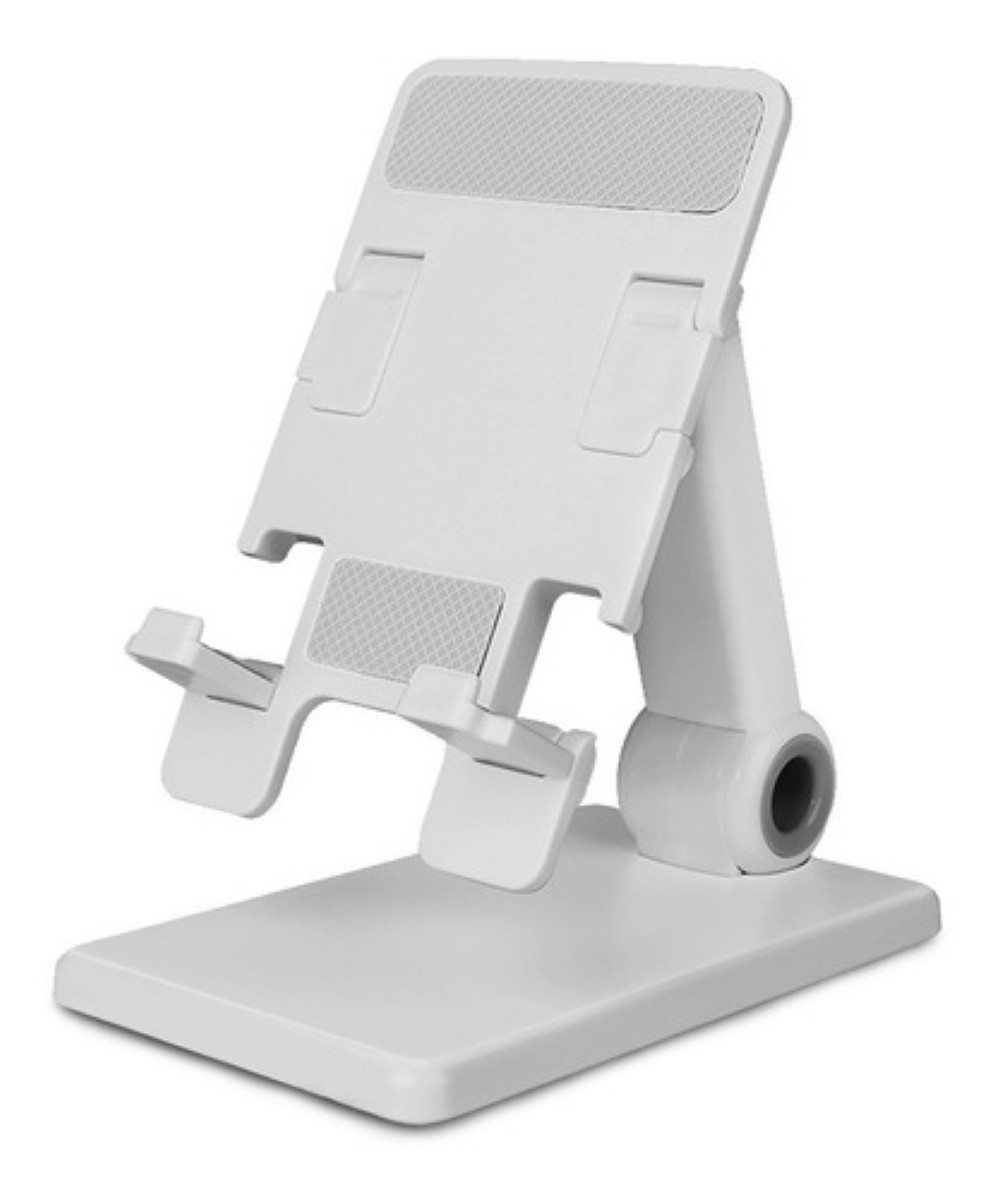 Soporte De Escritorio Para Celular Plegable Y Ajustable Blanco image number null