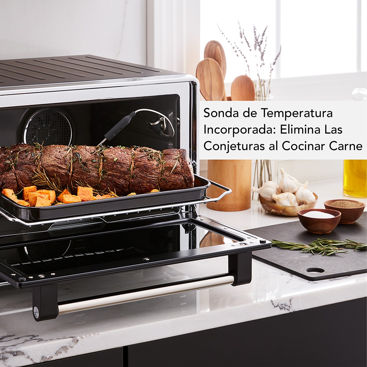 Horno El&eacute;ctrico de Mesa KitchenAid KCO224LBM con Freidora de Aire y Sonda de Temperatura image number null