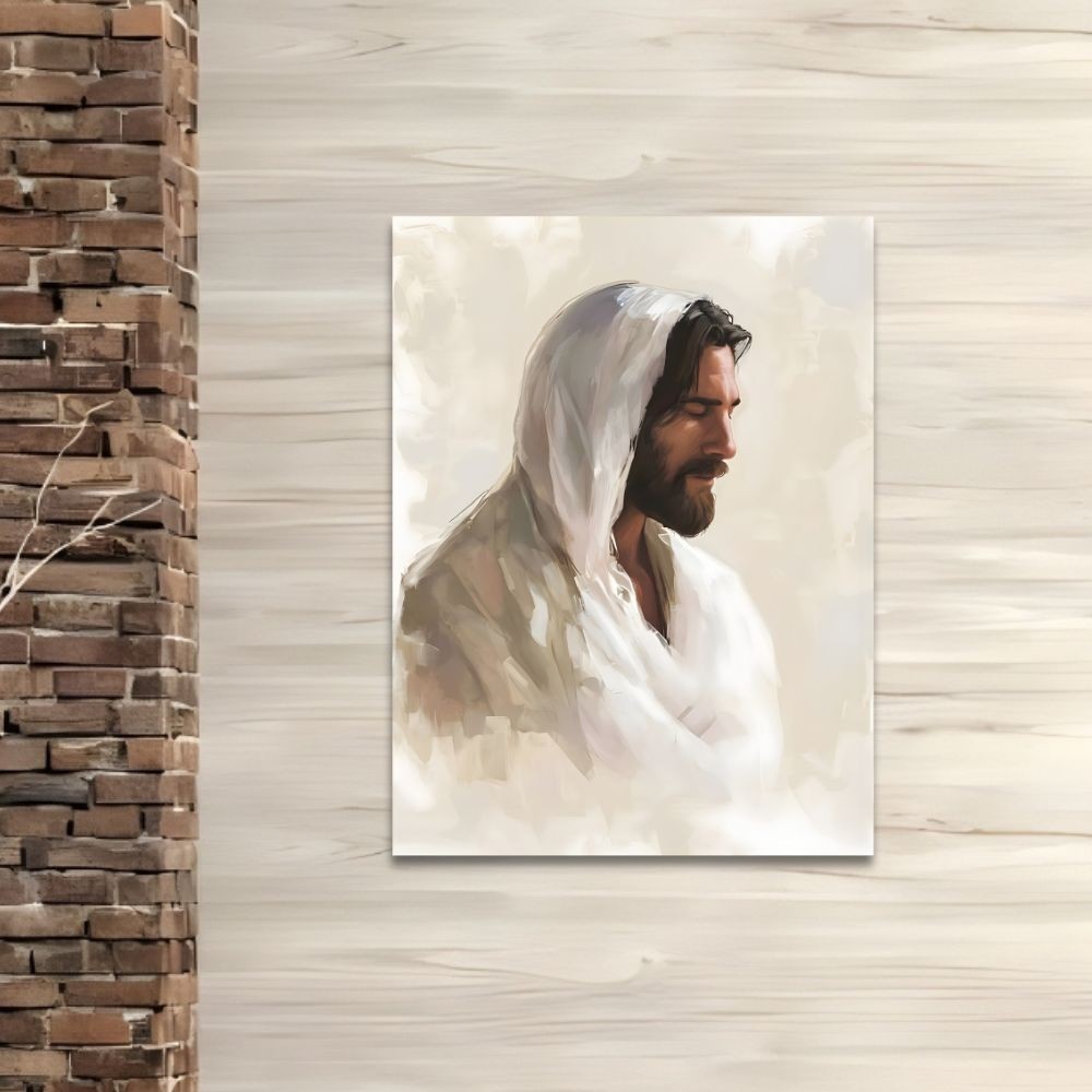Cuadro Decorativo Religioso 40x60cm Jes&uacute;s al &Oacute;leo image number null