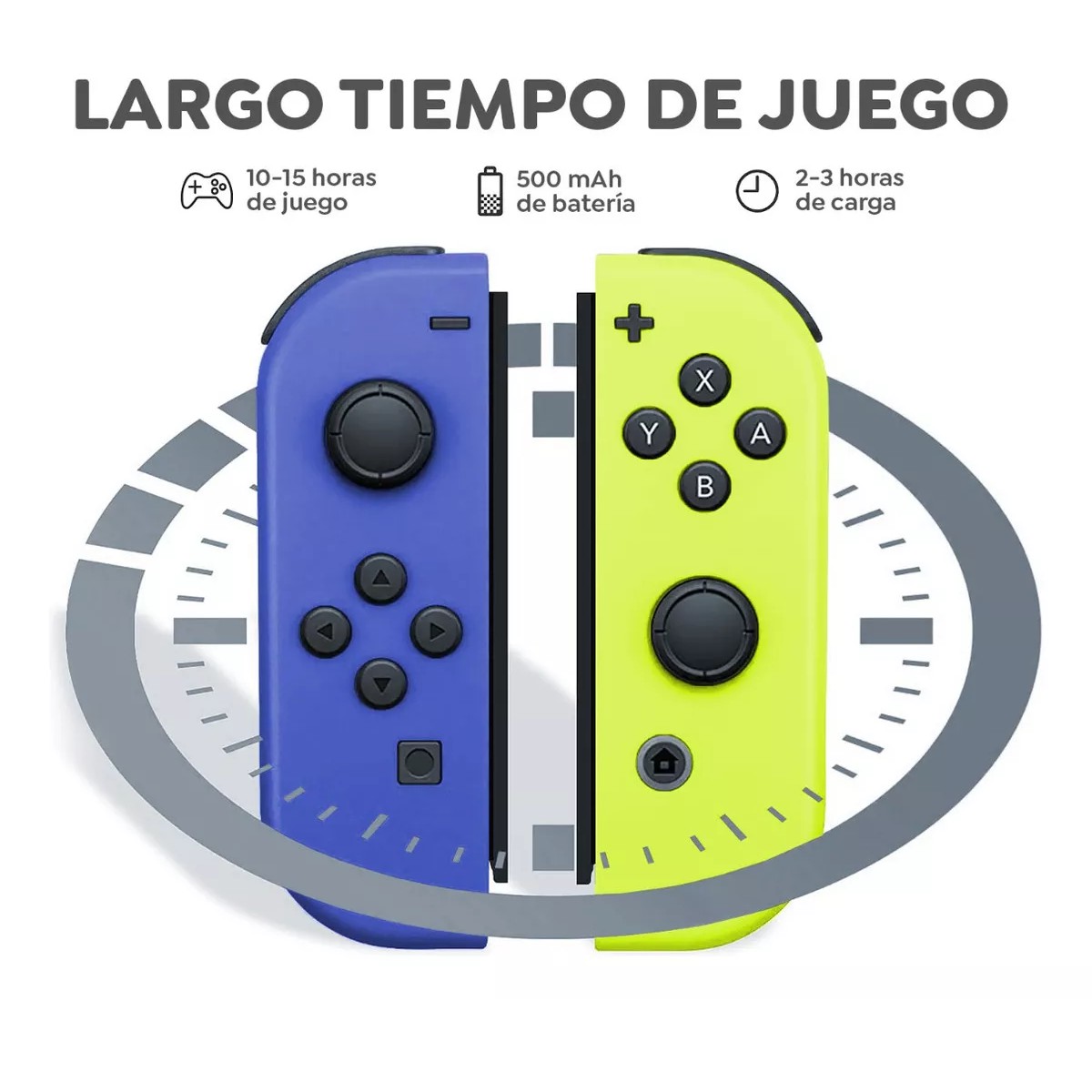 Set de control inal&aacute;mbrico Nintendo Switch Joy-Con (L)/(R) Ne&oacute;n azul y amarillo ne&oacute;n. image number null
