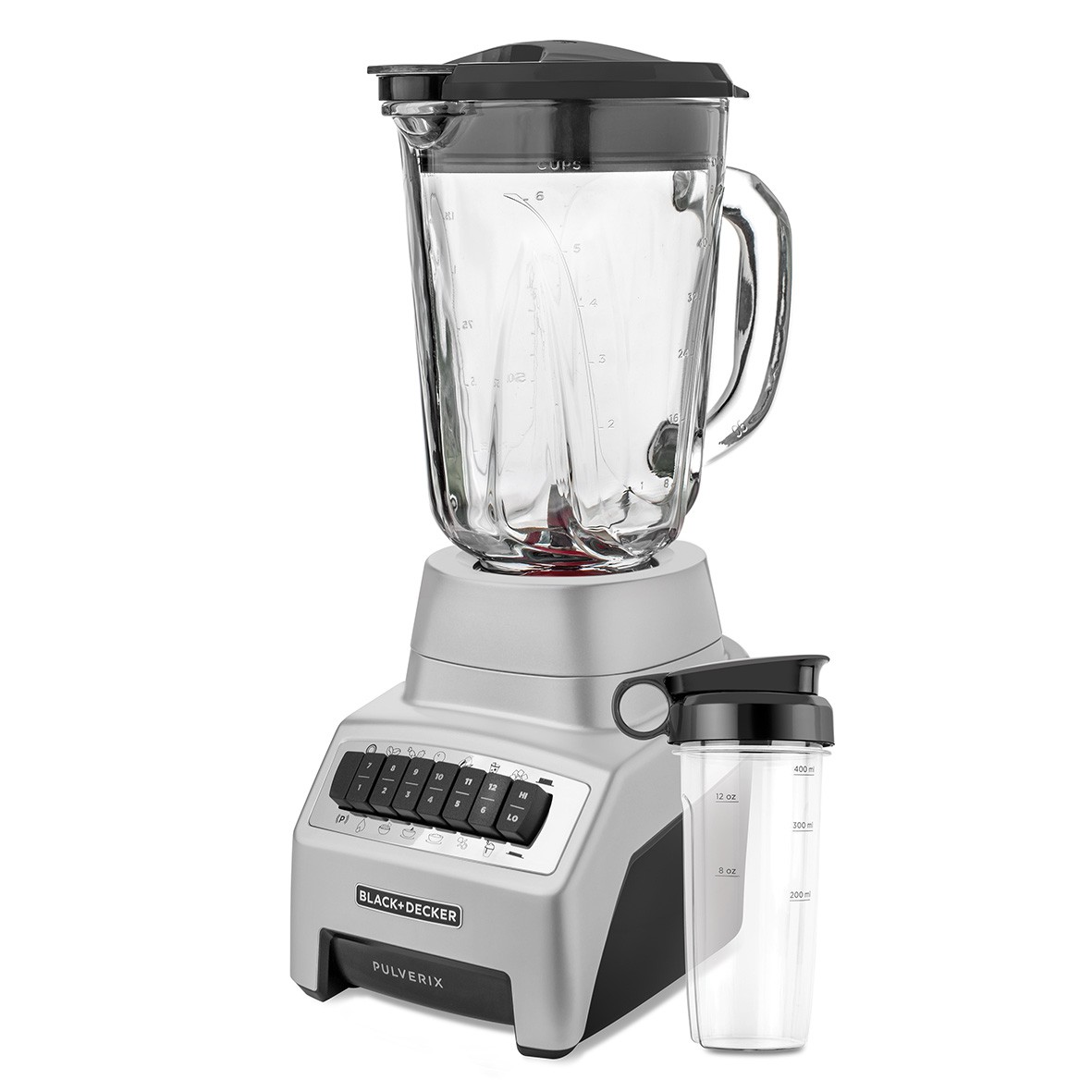 Licuadora Black & Decker BL1140MS-MX Vaso Vidrio 700W / 12 Vel Plata SYP-Y4 image number null