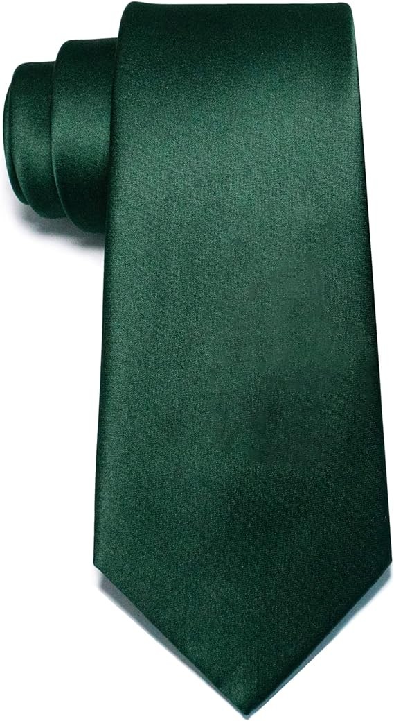 Corbatas de Sat&eacute;n para Hombre, Corbata Lisas Slim Delgada para Caballero, Accesorio Elegante de Alta Calidad para Trajes, Regalo Perfecto para Marido, Padre o Amigo. image number null