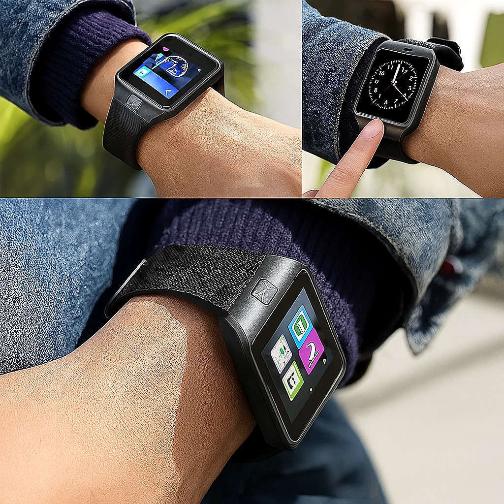 Smartwatch DZ09 Bluetooth con C&aacute;mara y Llamadas Pantalla Touch Compatible Android Negro COMERLIV image number null