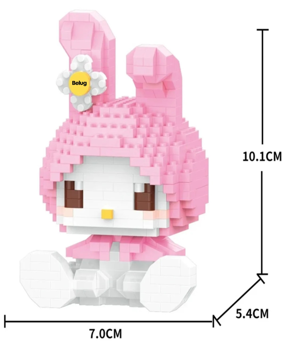 Set Mini Bloques Armables Hello Kitty 406 pzs Rosa image number null