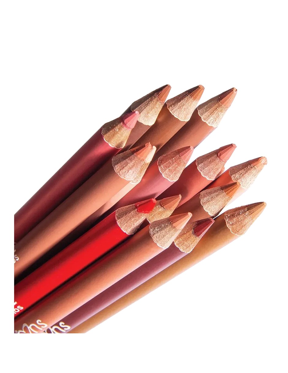 Beauty Creations - Set 12 Delineadores Wooden Lip Pencil Variado image number null