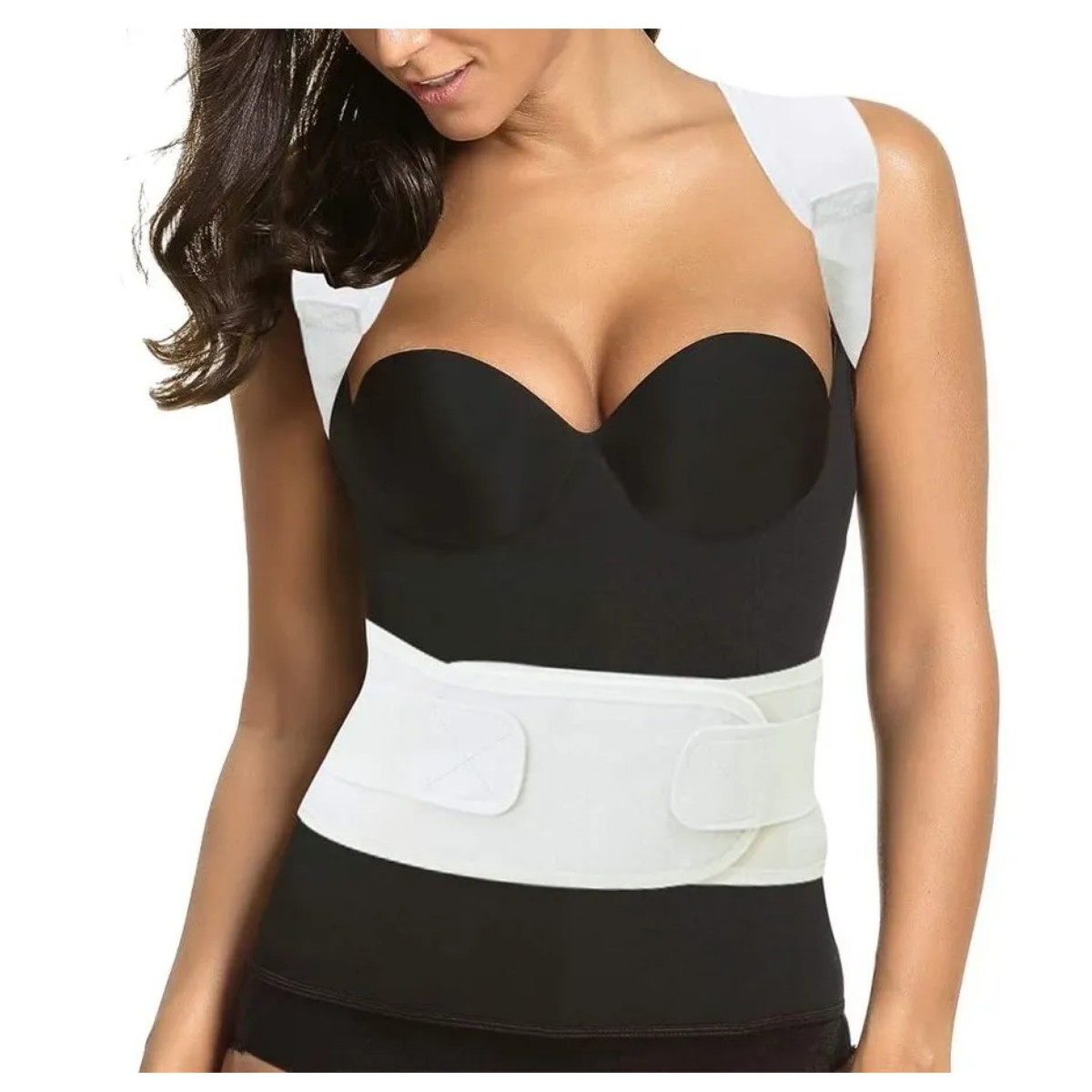 Corrector De Postura Con Imanes Soporte Lumbar Oferta M Beige image number null