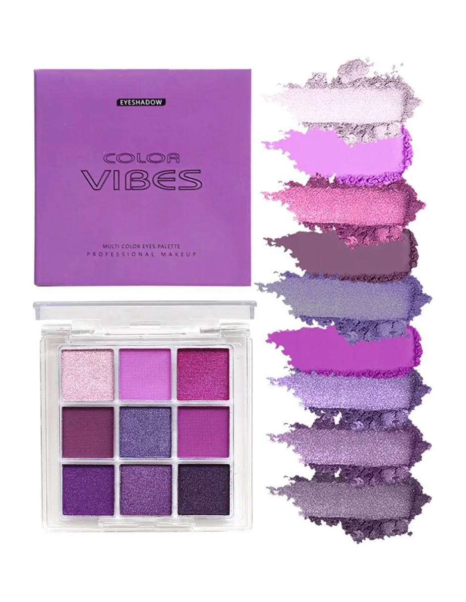 9 Sombras De Ojos Mate Ahumadas Resistentes Al Agua SMOKEY PURPLE image number null