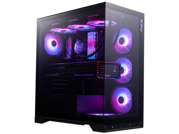 Gabinete XPG Invader X BTF, Midi-Tower, ATX/Micro-ATX/Mini-ITX, USB 3.0, sin Fuente, 5 Ventiladores Instalados, Negro image number null