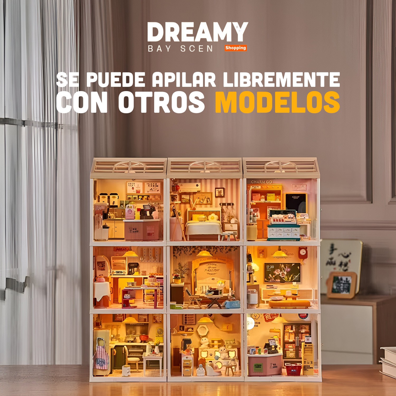 Juguete Supermercado en Miniatura 24 Horas con Accesorios y Luz Nocturna image number null