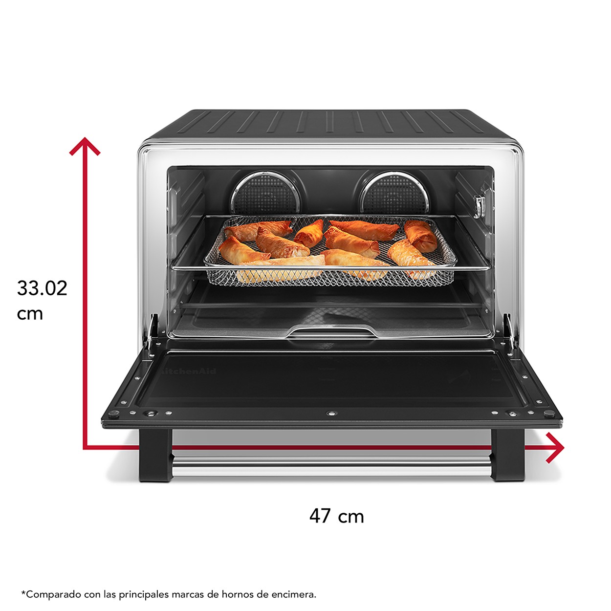 Horno El&eacute;ctrico de Mesa KitchenAid KCO224LBM con Freidora de Aire y Sonda de Temperatura image number null