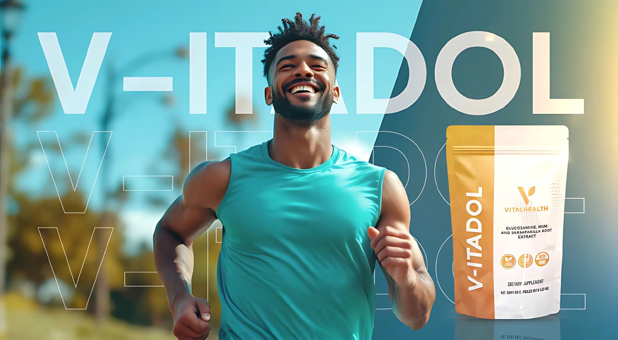 VITADOL VitalHealth | Suplemento Natural para Articulaciones y M&uacute;sculos | 60 C&aacute;psulas con Glucosamina MSM Zarzaparrilla image number null