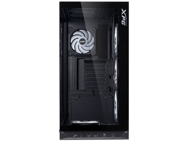 Gabinete XPG Invader X BTF, Midi-Tower, ATX/Micro-ATX/Mini-ITX, USB 3.0, sin Fuente, 5 Ventiladores Instalados, Negro image number null