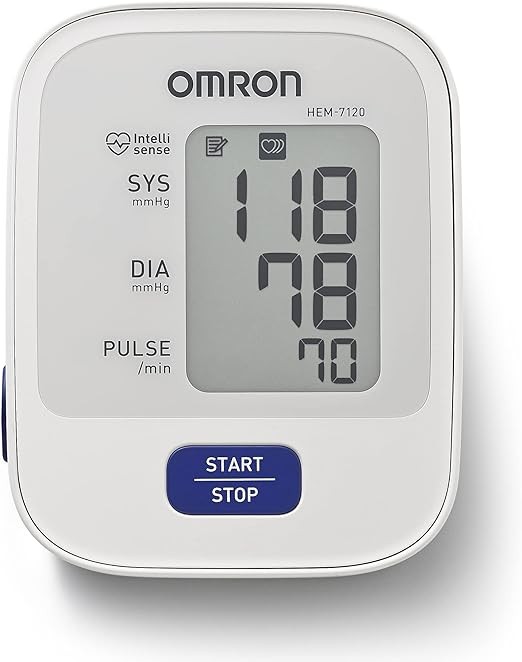 A OMRON Medidor de Presi&oacute;n Arterial de Brazo HEM-7120, Diferentes Funciones con Tecnolog&iacute;a Avanzada, 1 Unidad, Color Blanco. image number null