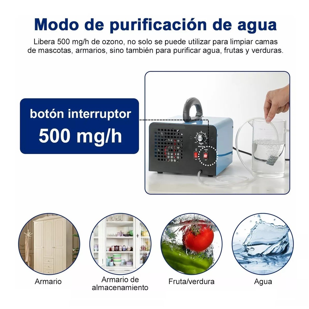 Purificador De Aire Port&aacute;til Generador De Ozono 28000mg. image number null