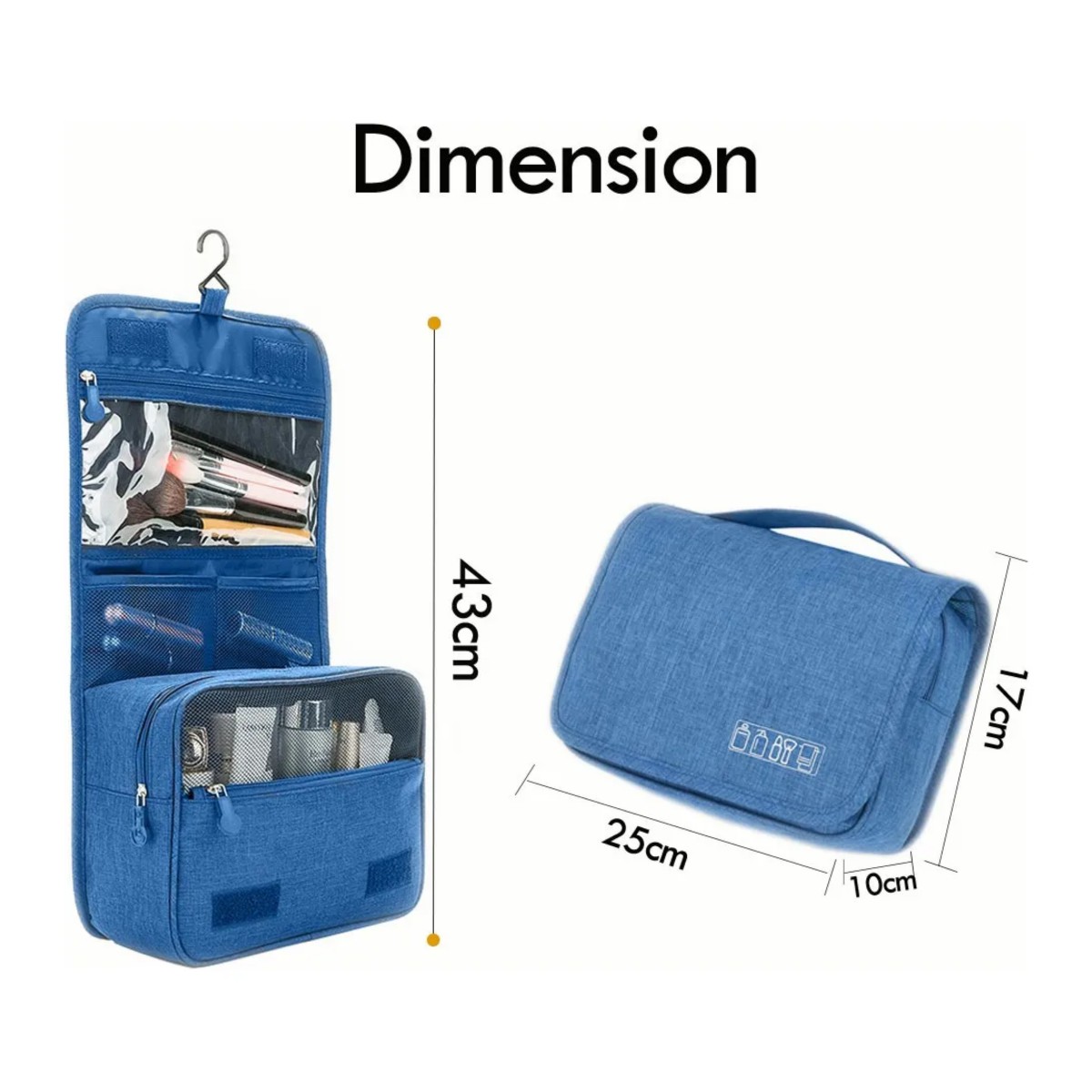 Neceser De Viaje Mujer, Cosmetiqueras,bolsa Organizadora Azul image number null