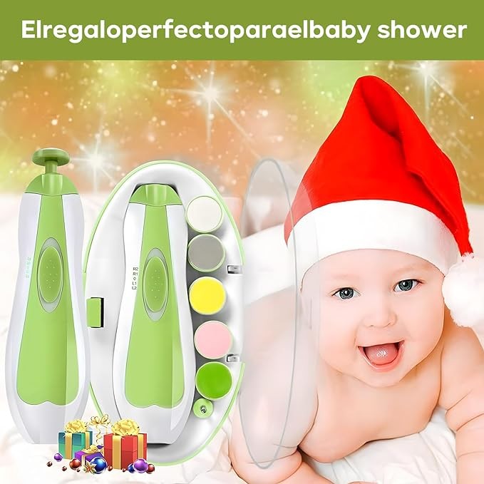 Lima de u&ntilde;as bebe Corta&uacute;&ntilde;as LED para beb&eacute;s, seguridad el&eacute;ctrica, corta&uacute;&ntilde;as para beb&eacute;s, kit de lima de u&ntilde;as para beb&eacute;s, image number null