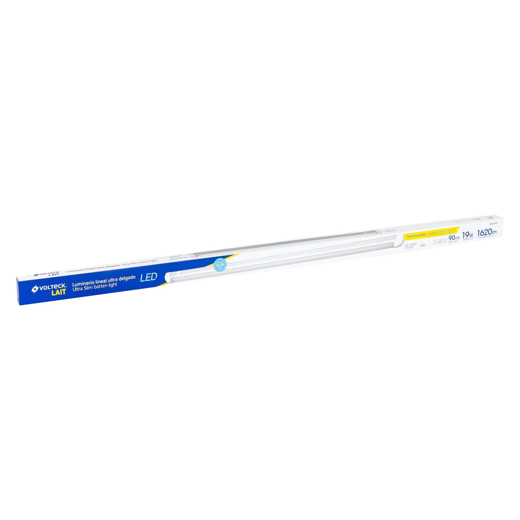 GAB-003L Luminario lineal ultra delgado de LED 19 W para gabinete image number null