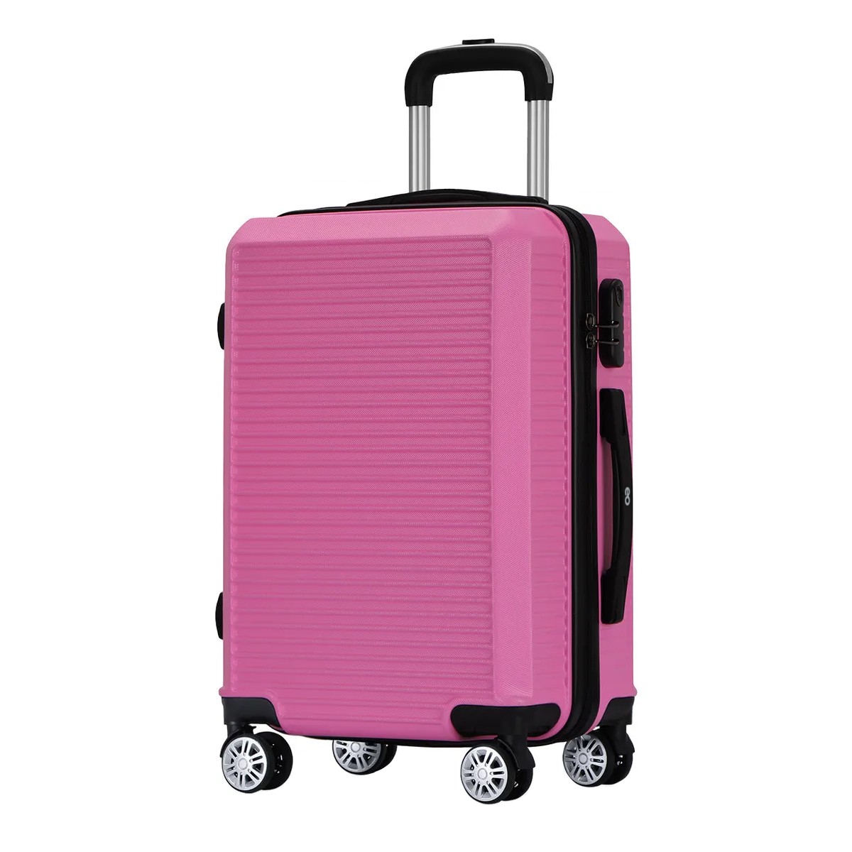Maleta De Viaje R&iacute;gida De Mano Cabina Modelo Esencia Rosa intenso 20 Pulgadas 10 Kg image number null