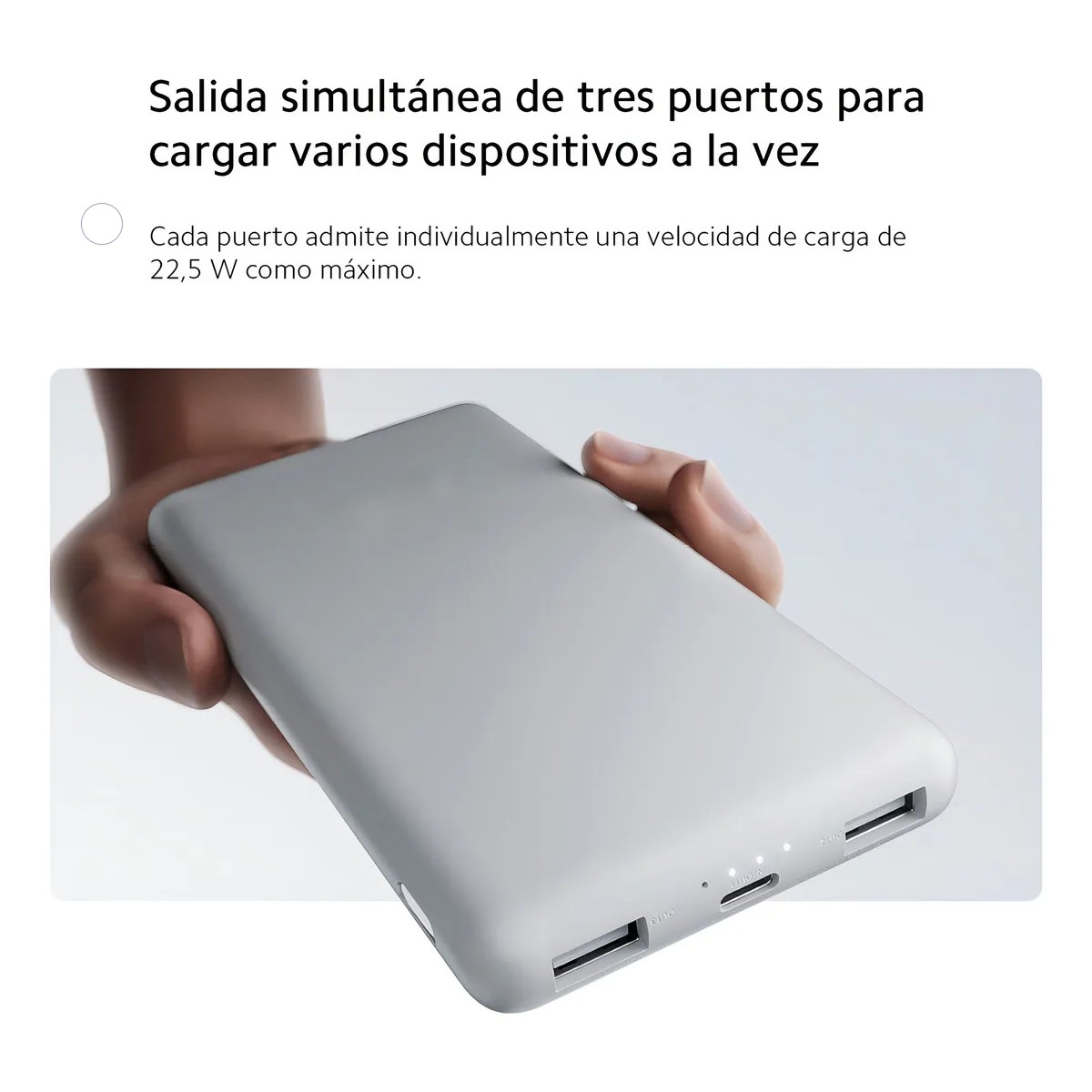 Power Bank 10000mah 22.5w Lite - Blanco image number null