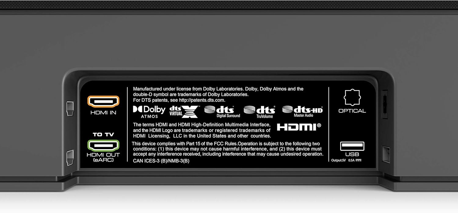 Equipo De Sonido Vizio M-series 5.1 Barra Subwoofer Speakers Dobly Atmos image number null