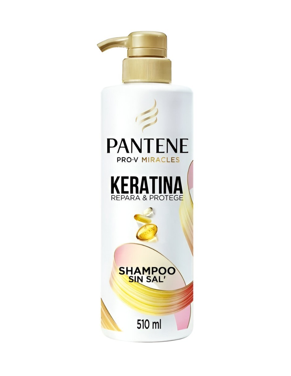 Kit Pantene Keratina Pro-V Miracles, Shampoo, Acondicionador para Cabello y Crema para Peinar, Repara e Protege, 1320ml image number null