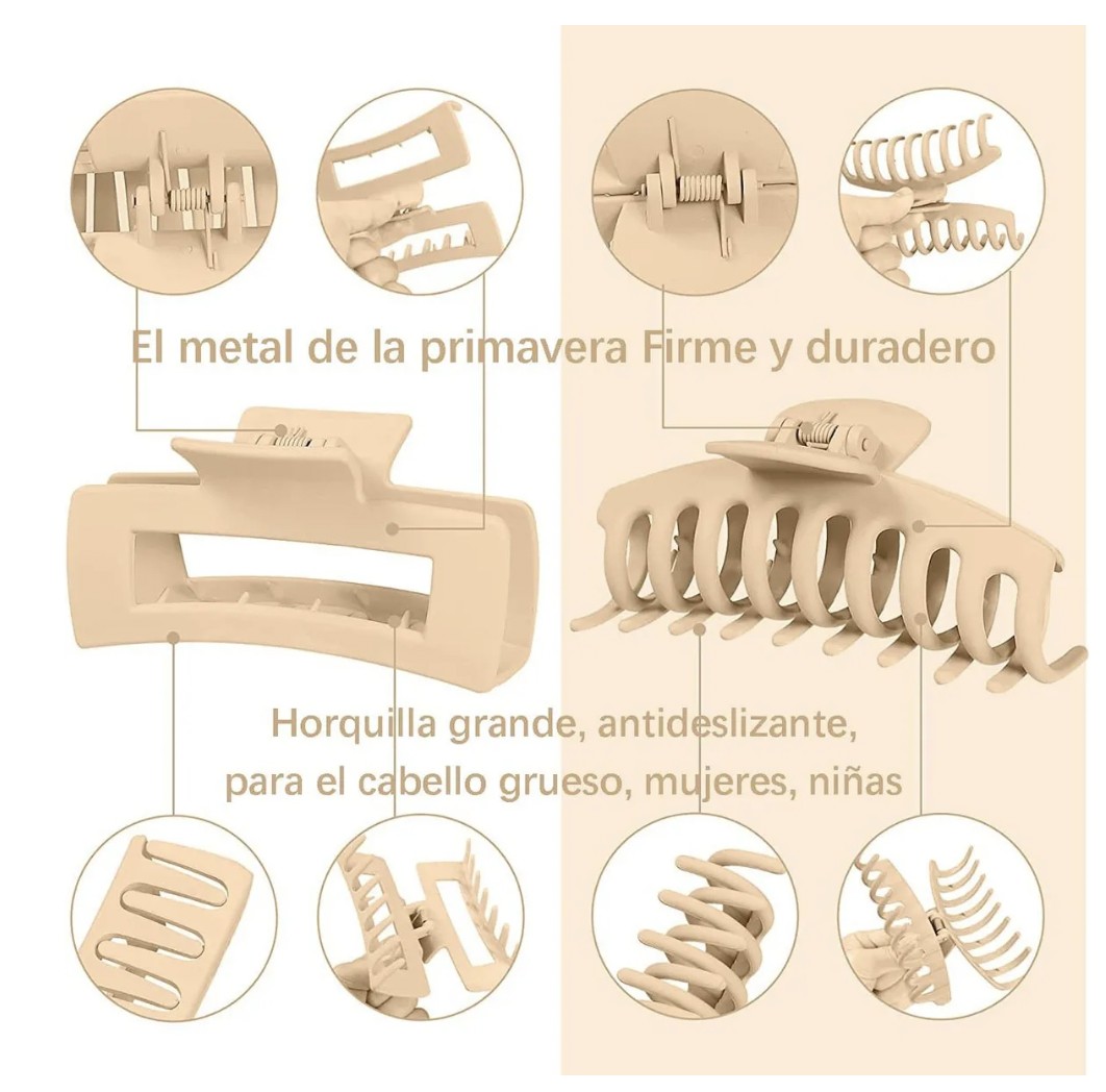 Pinzas Para El Cabello Y Scronchies Para Pelo Mujer 10pcs image number null