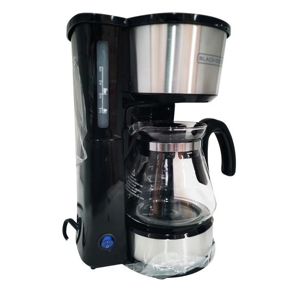 Cafetera 5 Tazas 4 En 1 Con Vaso Black And Decker CM0755S-MX Negro image number null
