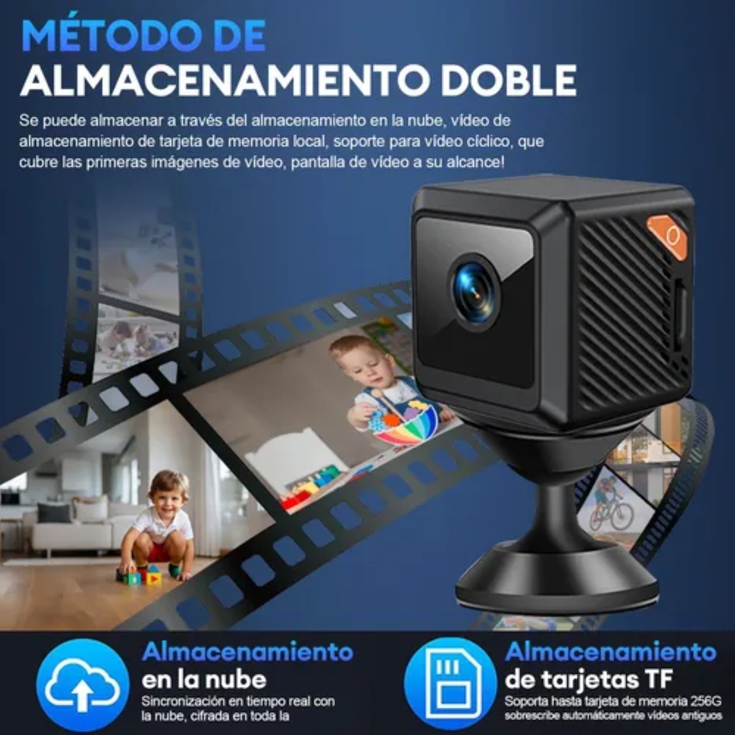 Mini C&aacute;mara Esp&iacute;a Wifi Full Hd 1080p Uhd Det Mov Y Vis Nocturna image number null