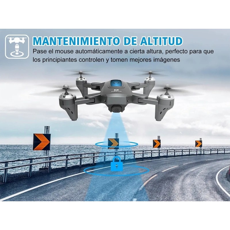 Drone Con C&aacute;mara Profesional 8k A Control Remoto Gps 5ghz Negro image number null
