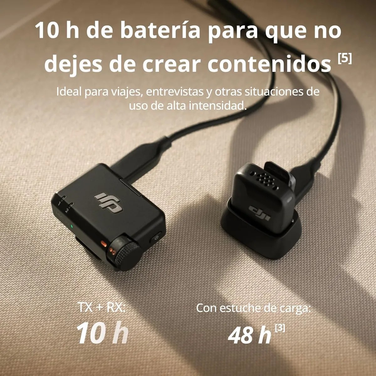 Mic Mini (1 Transmisor + 1 Receptor) Inal&aacute;mbrico, Superligero, Audio de Alta Calidad image number null