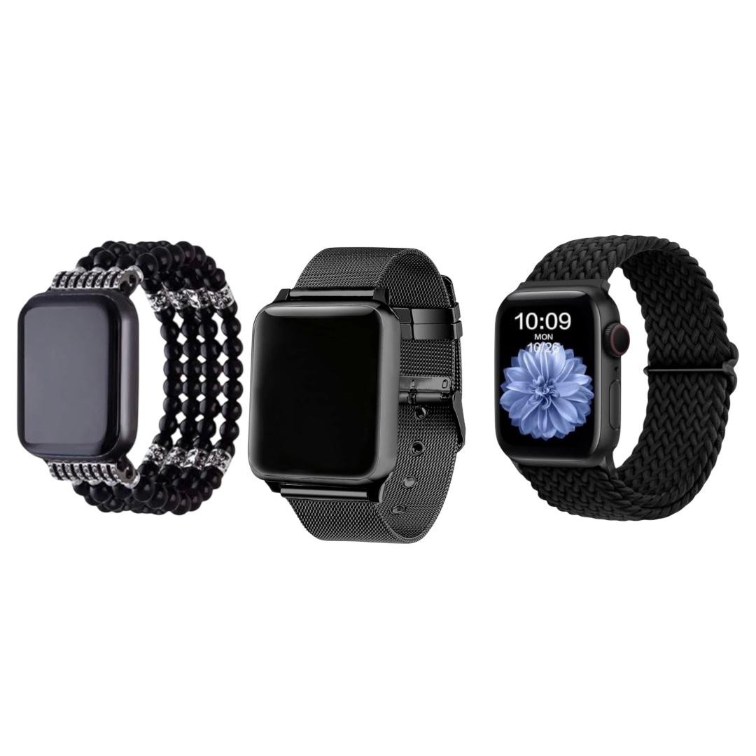 Kit Fashion Mujer 3 Correas Compatible Apple Watch 38/40/41 mm image number null