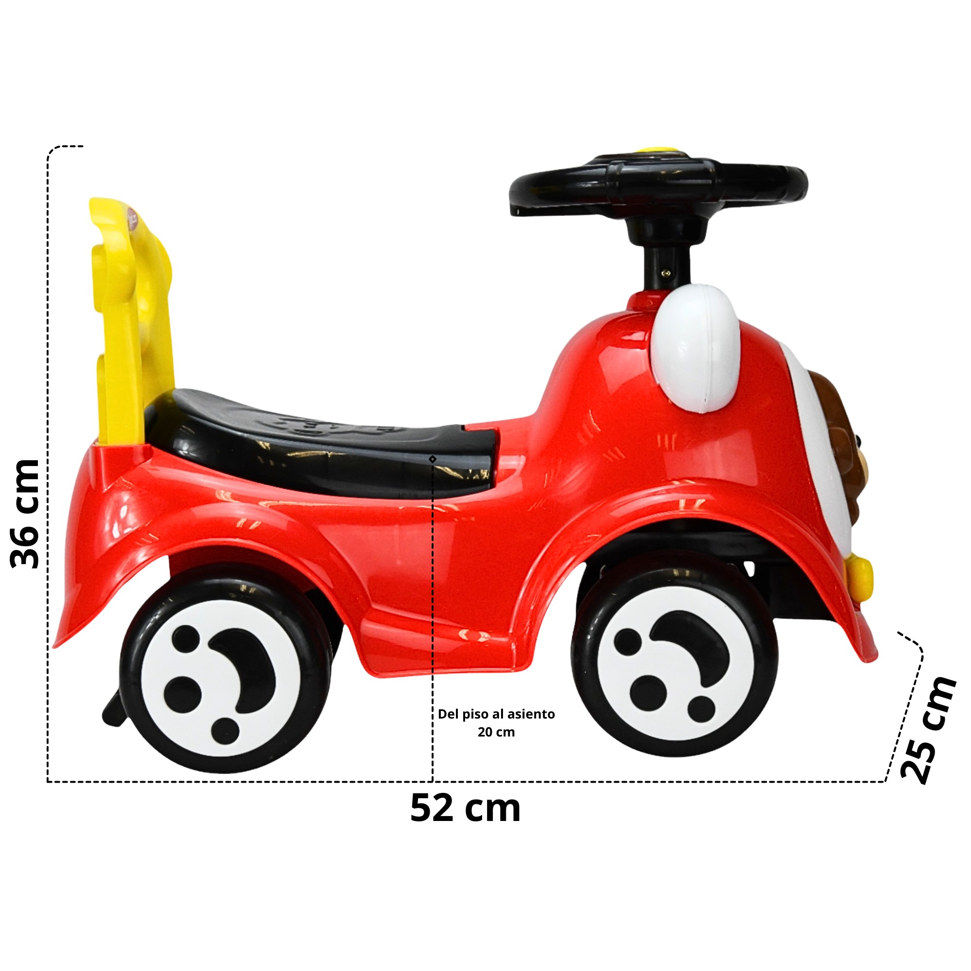 Montable Correpasillos para Ni&ntilde;os Luz Sonido Seguro Anticaidas - Rojo image number null