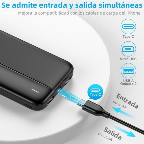 Power Bank Portatil 21000mah 2.1a Cargadores Celulares 2pcs image number null