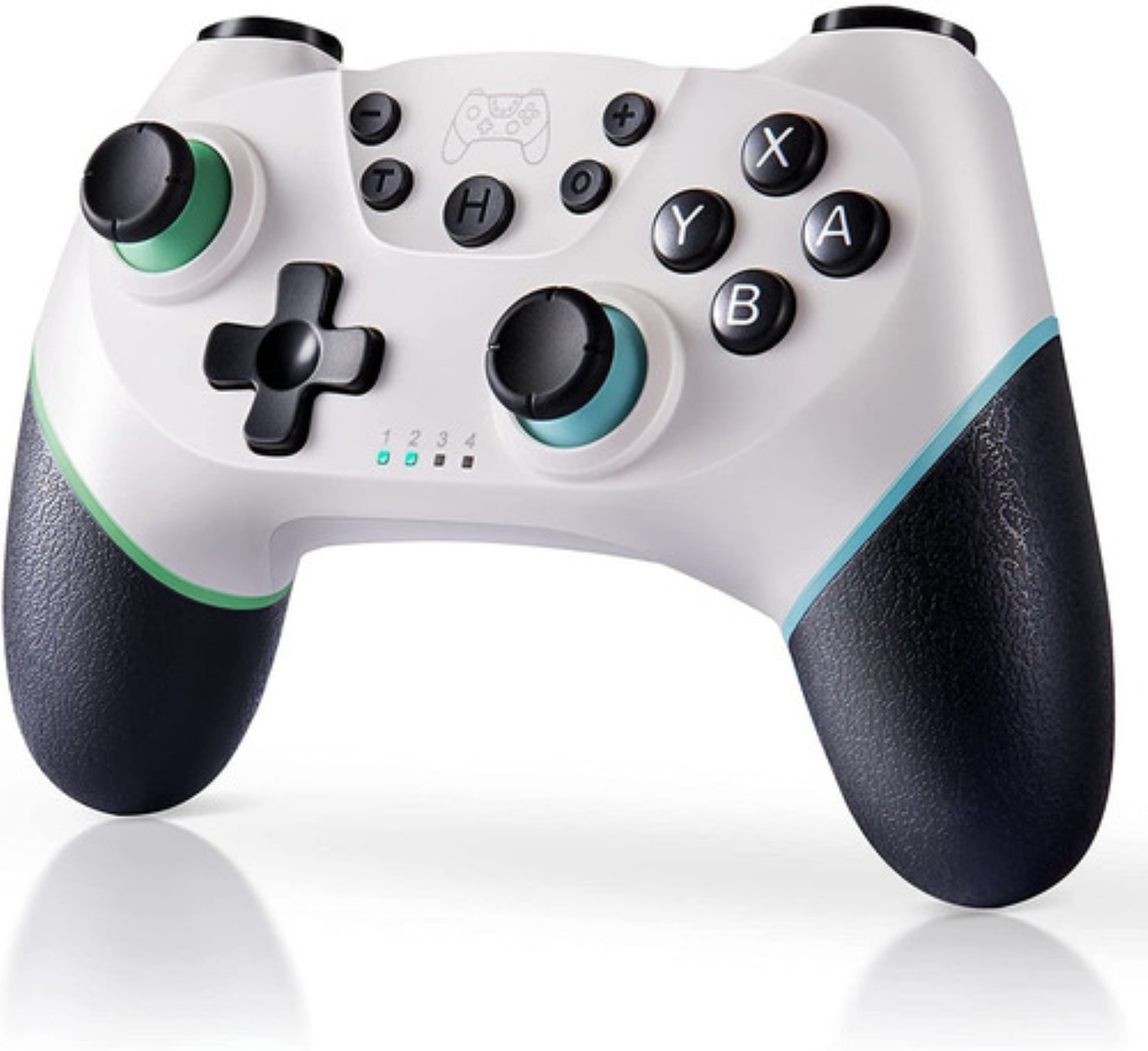 Control Inal&aacute;mbrico Para Nintendo Switch Blanco Con Negro image number null