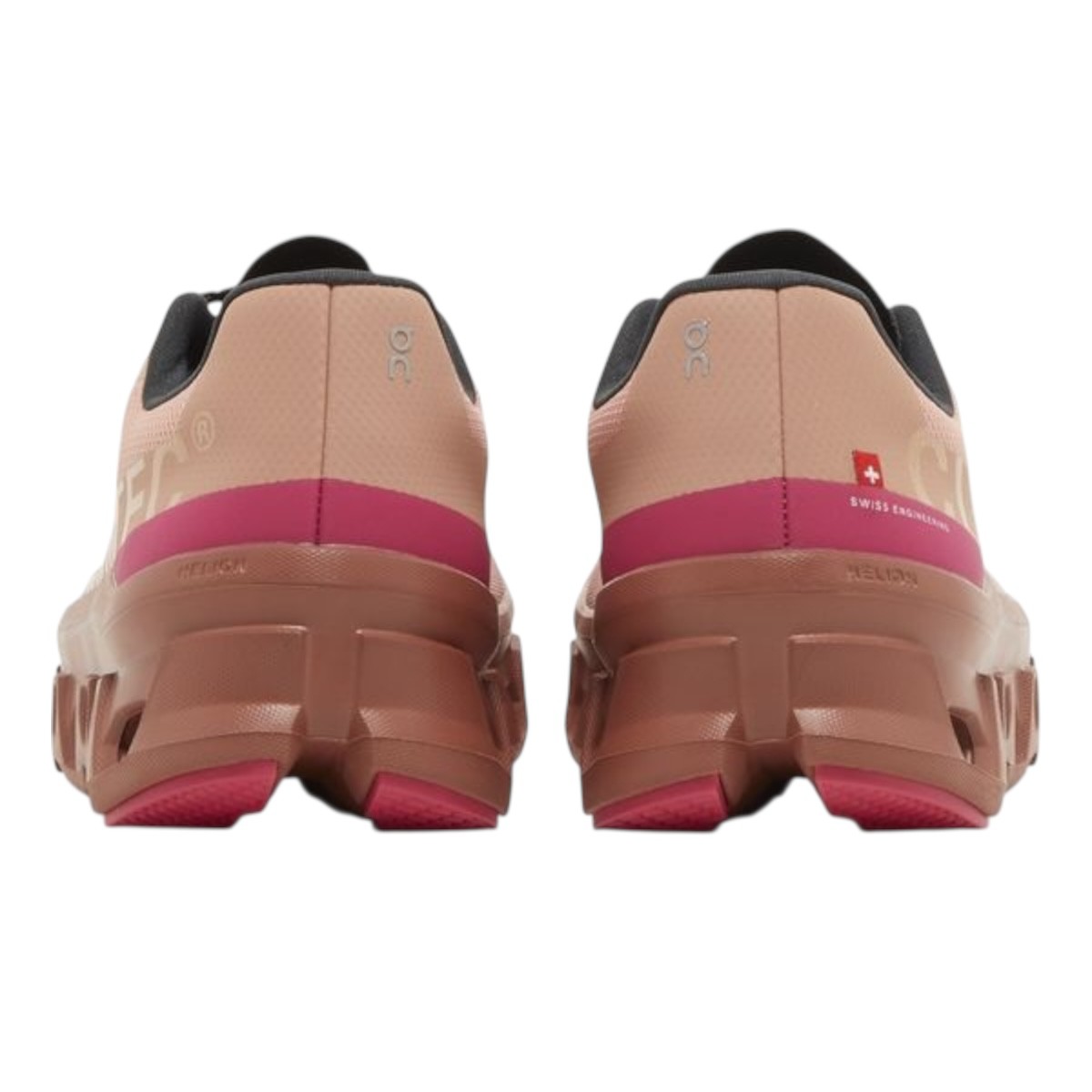 Tenis On Cloud Cloudmonster para mujer color rosa con suela de goma rosa image number null