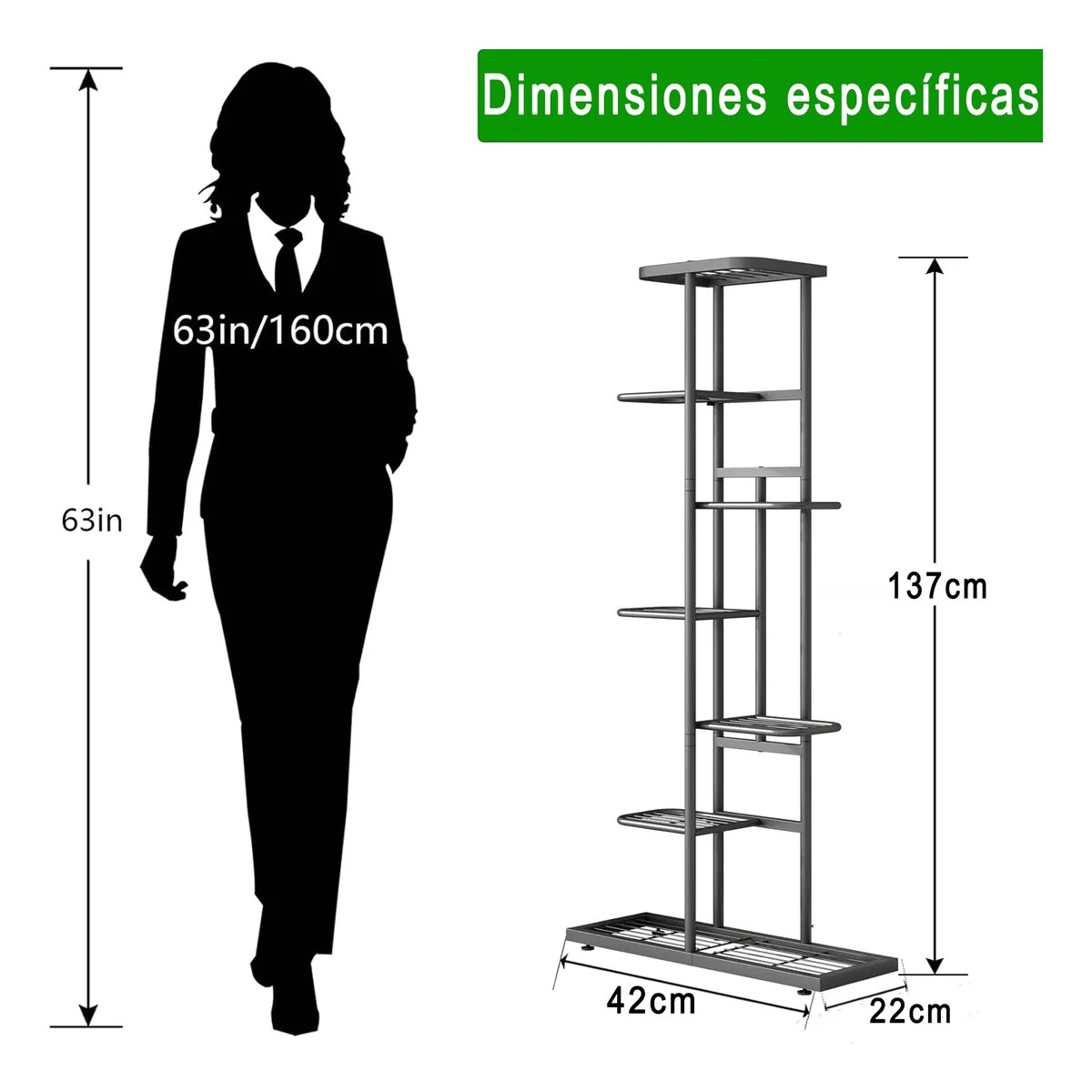 Soporte Para Macetas Estante De Macetas Para Plantas 7 Nivel image number null