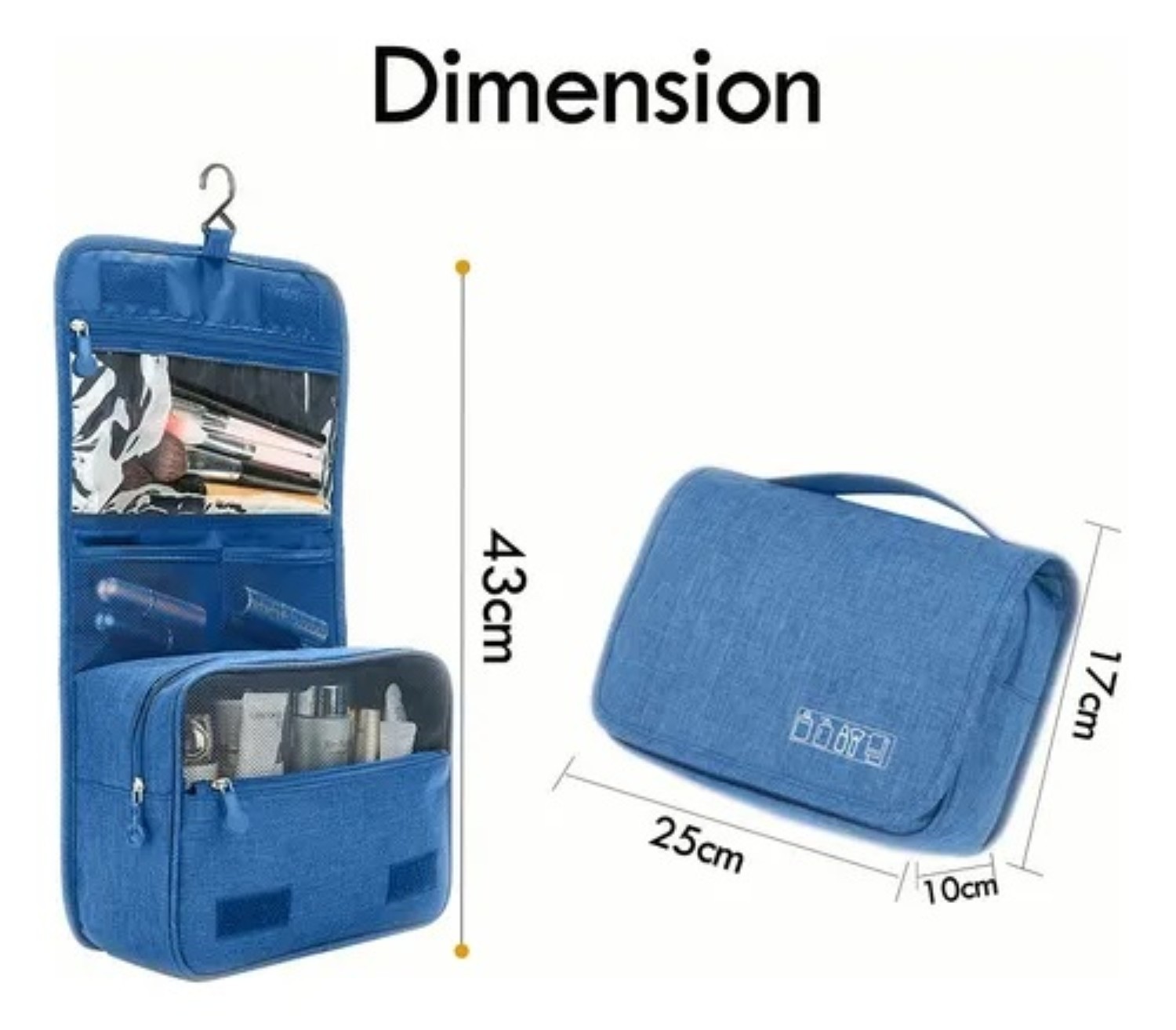 Neceser De Viaje Mujer, Cosmetiqueras,bolsa Organizadora azul image number null