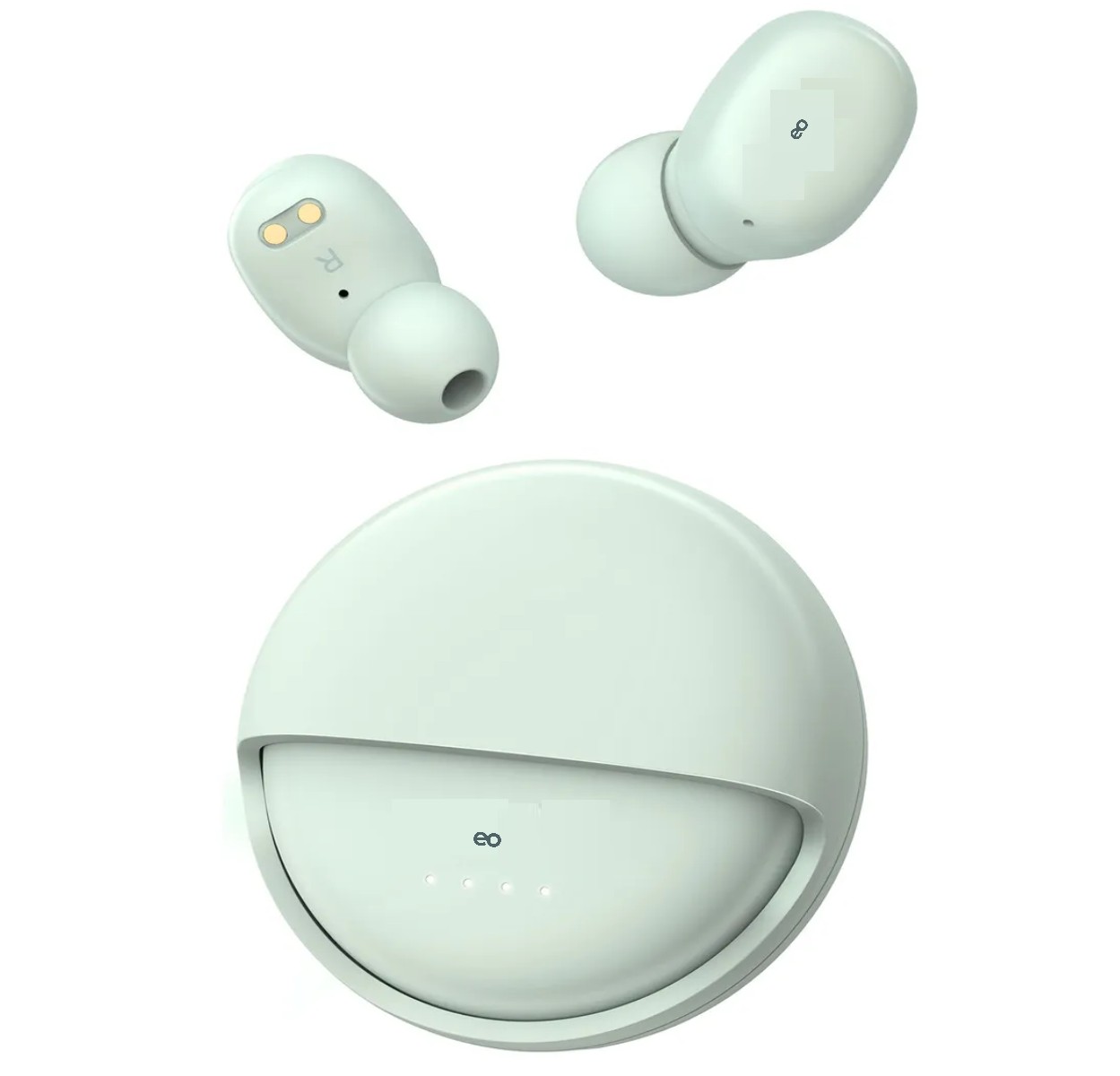 Aud&iacute;fonos con Estuche Giratorio Inal&aacute;mbricos In-ear Manos libres Verde image number null