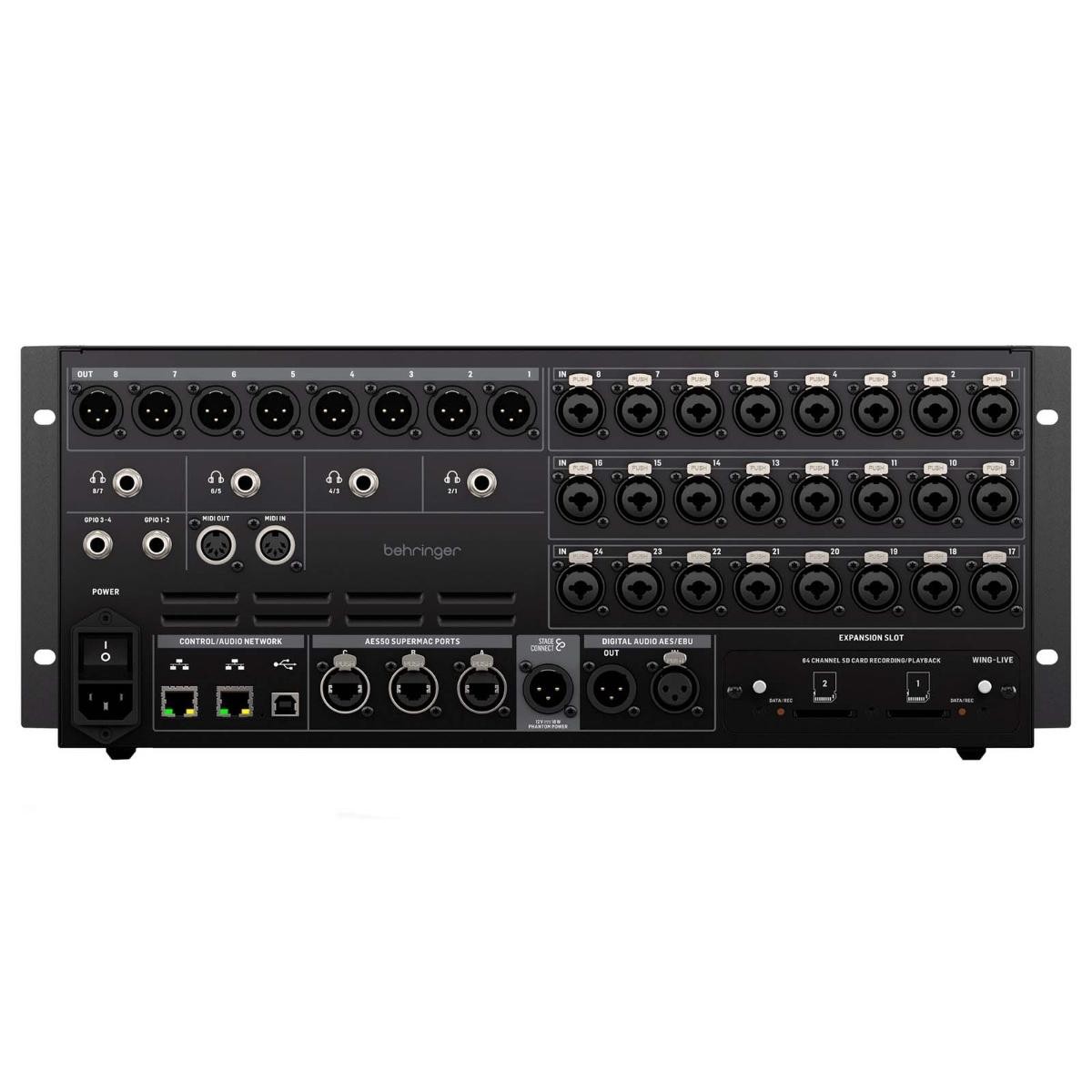 Mezcladora BEHRINGER WING RACK 48 Ch Pantalla Tactil 10.1 image number null