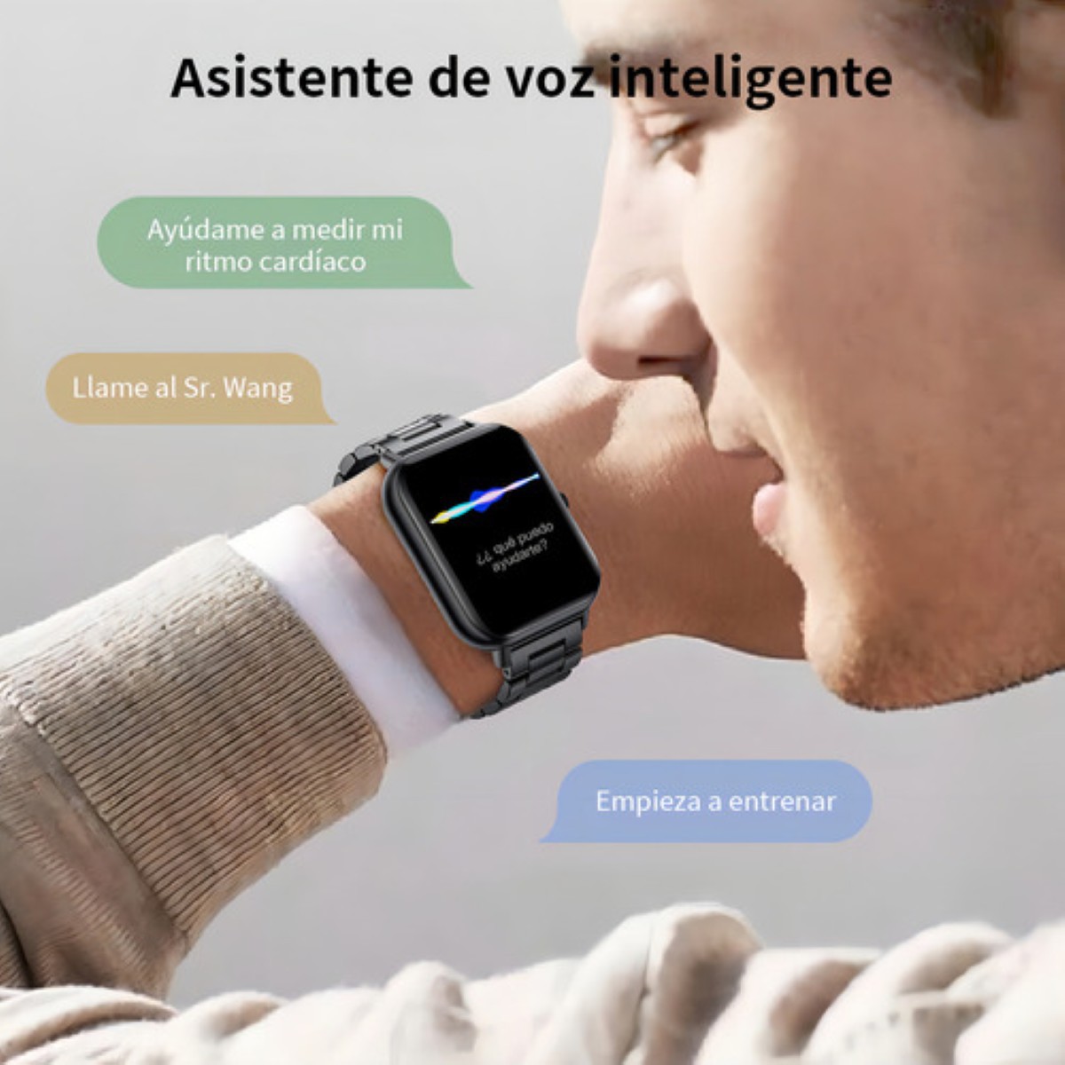 Reloj Inteligente Bluetooth Llamada Negro image number null